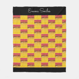 アフリカ美術、熱帯夏パターン フリースブランケット