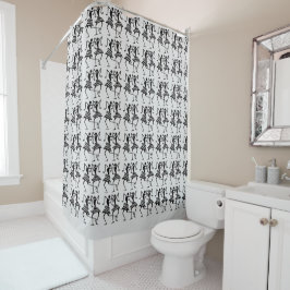 アフリカ美術、素晴らしお祝い・ダンサー シャワーカーテン