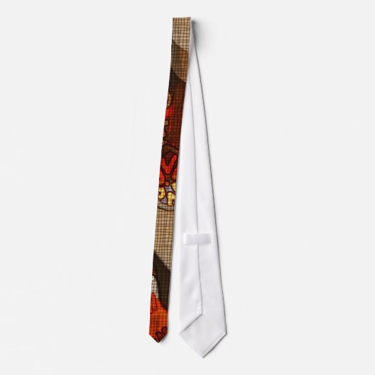 アフリカ色のタイ ネクタイ (裏面)