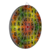 アフリカ色のAdinkra記号 ダーツボード (正面左)