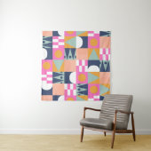 アフリカ色ブロック、幾何学的パターン。 タペストリー (インサイチュ(横))