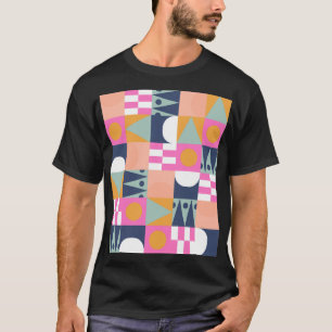 アフリカ色ブロック、幾何学的パターン。 Tシャツ