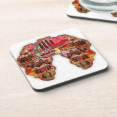 アフリカ色 コースター (左側)