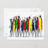 アフリカ色 ポストカード (正面/裏面)