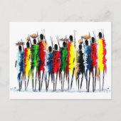 アフリカ色 ポストカード (正面)