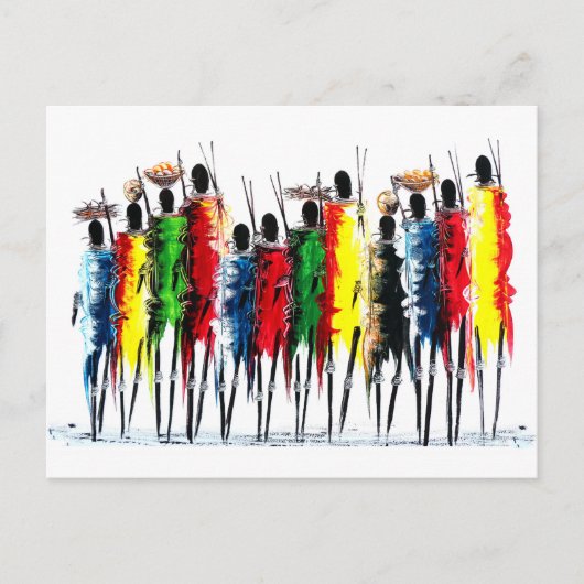アフリカ色 ポストカード (正面)