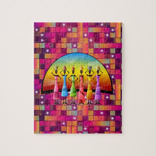 アフリカ装飾用ジグソーパズル ジグソーパズル (縦)