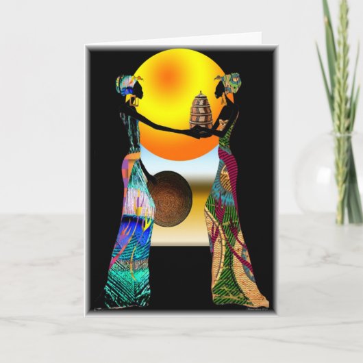 アフリカ製品 カード (正面)