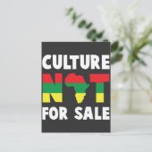 アフリカ誇りを持った系アメリカ人のルーツブラック史の文化 ポストカード (スタンド正面)