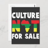 アフリカ誇りを持った系アメリカ人のルーツブラック史の文化 ポストカード (正面/裏面)