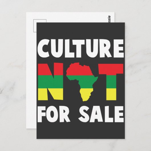 アフリカ誇りを持った系アメリカ人のルーツブラック史の文化 ポストカード (正面/裏面)