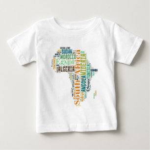 アフリカ語アート ベビーTシャツ