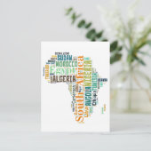 アフリカ語アート ポストカード (スタンド正面)