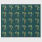 アフリカ語アート ラッピングペーパー (フラット)