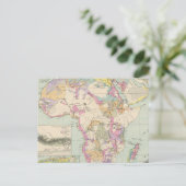 アフリカ語 – アフリカの地図 ポストカード (スタンド正面)