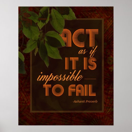 アフリカ諺ポスター ポスター (正面)
