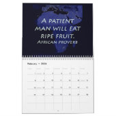 アフリカ諺 カレンダー (2月 2026)