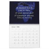 アフリカ諺 カレンダー (1月 2026)