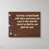 アフリカ諺 キャンバスプリント (正面)