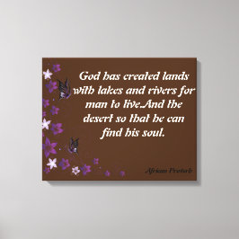 アフリカ諺 キャンバスプリント