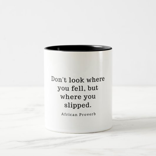 アフリカ諺 ツートーンマグカップ (中央)