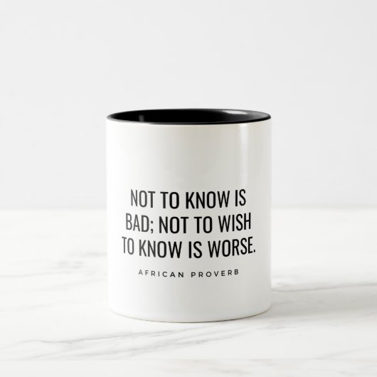 アフリカ諺 ツートーンマグカップ (中央)