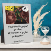 アフリカ諺 フォトプラーク (側面)