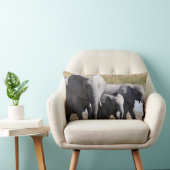 アフリカ象の群れ ランバークッション (椅子)