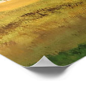 アフリカ象絵画象のプリントポスター ポスター (角)