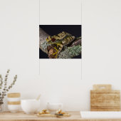 アフリカ赤目ツリガエル・レプトペリス ポスター (キッチン)