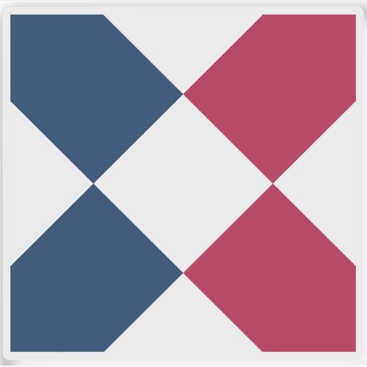 アフリカ軽食の諸島国旗 シール (正面)