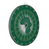 アフリカ連合国旗(アフリカ大陸) ダーツボード (正面左)