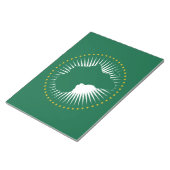 アフリカ連合国旗(アフリカ)(パナアフリカ) ノートパッド (アングル)