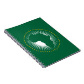 アフリカ連合国旗（アフリカ）（パナアフリカ） ノートブック (右側)