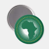 アフリカ連合国旗（アフリカ）（パナアフリカ） マグネット (正面/裏面)