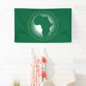 アフリカ連合国旗（アフリカ）（パナアフリカ） 横断幕 (インサイチュ)