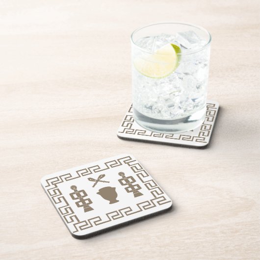 アフリカ部族の戦士の儀式 コースター (右側)