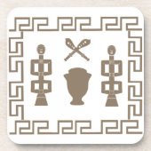 アフリカ部族の戦士の儀式 コースター (正面)