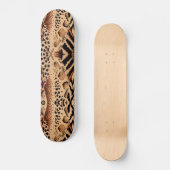 アフリカ部族アニマルプリント スケートボード (正面)