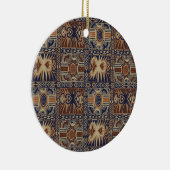 アフリカ部族コンテンポラリーコラージュ セラミックオーナメント (右)