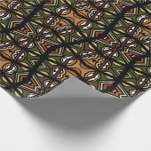 アフリカ部族デザイン ラッピングペーパー (角)