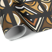 アフリカ部族デザイン ラッピングペーパー (ロールコーナー)