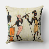 アフリカ部族パターン装飾用クッション クッション (裏面)