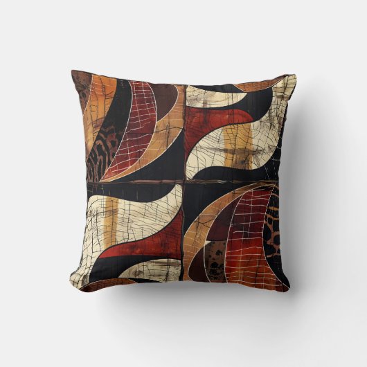 アフリカ部族パターン装飾用クッション クッション (正面)