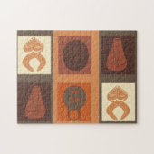 アフリカ部族マスク ジグソーパズル (横)