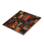 アフリカ部族模様セラミックタイル タイル (側面)