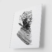 アフリカ部結婚族の花嫁 スクエア壁時計 (傾斜)