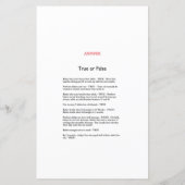 アフリカ野生の赤ちゃんシャワーゲーム印刷 (裏面)