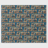 アフリカ野生動物アフリカ語エレファントカメオ ラッピングペーパー (フラット)