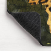 アフリカ野生動物シリーズのヒョウの毛皮の地図 マウスパッド (コーナー)